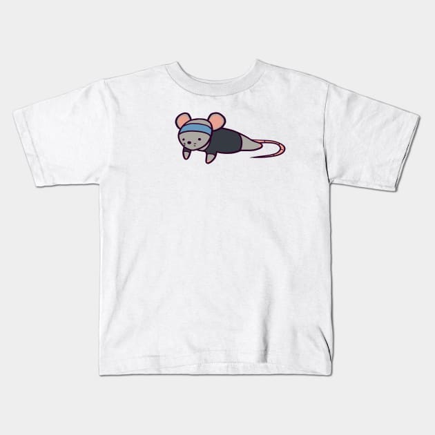 Gym Rat Planking Kids T-Shirt by ThumboArtBumbo